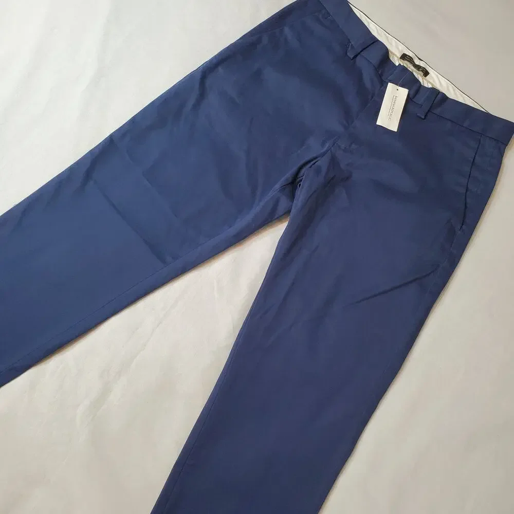 Banana Republic Men's Size 31X32 NWT Mason Rapid Movement Chino Pant Blue 876745